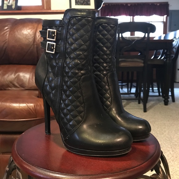 JustFab Shoes - JustFab Leather Boots